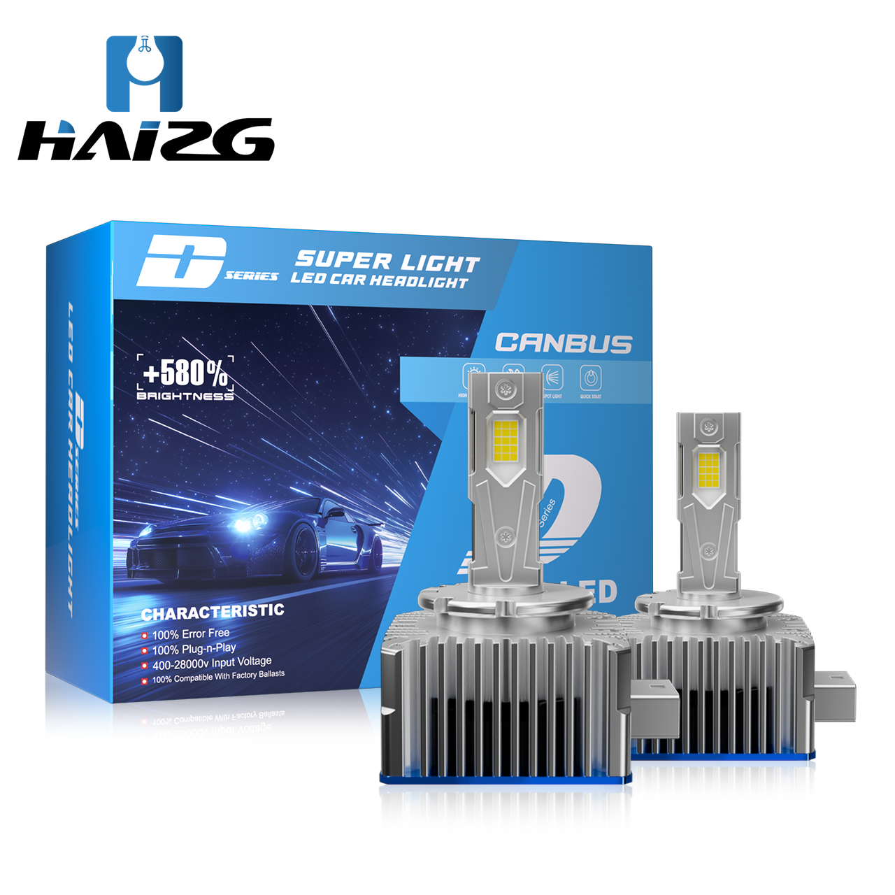 HAIZG D20 Canbus Car LED Headlight