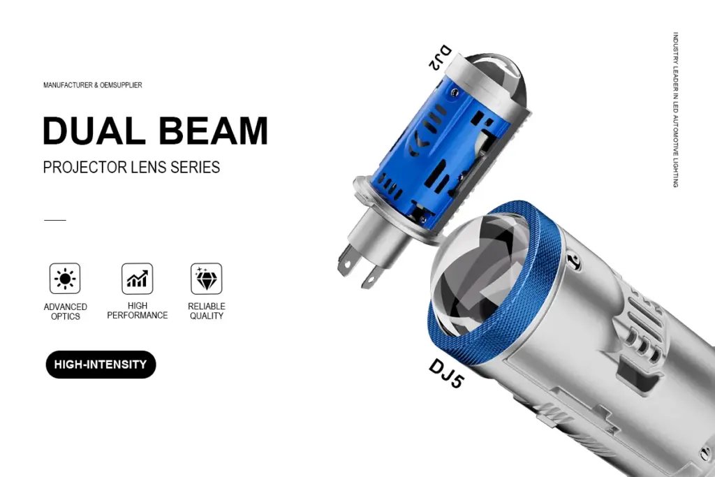 HAIZG 2.5 inch 3.0 inch single double light cup projector banner