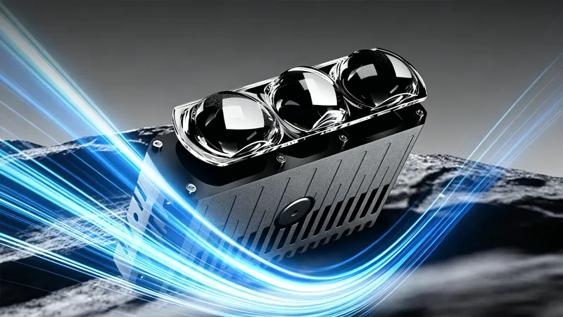 T300 dual color LED spotlight for motorcycle and off road