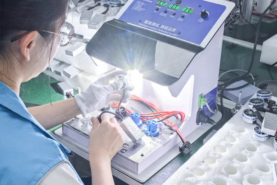 Sample testing and quality validation for automotive headlight development